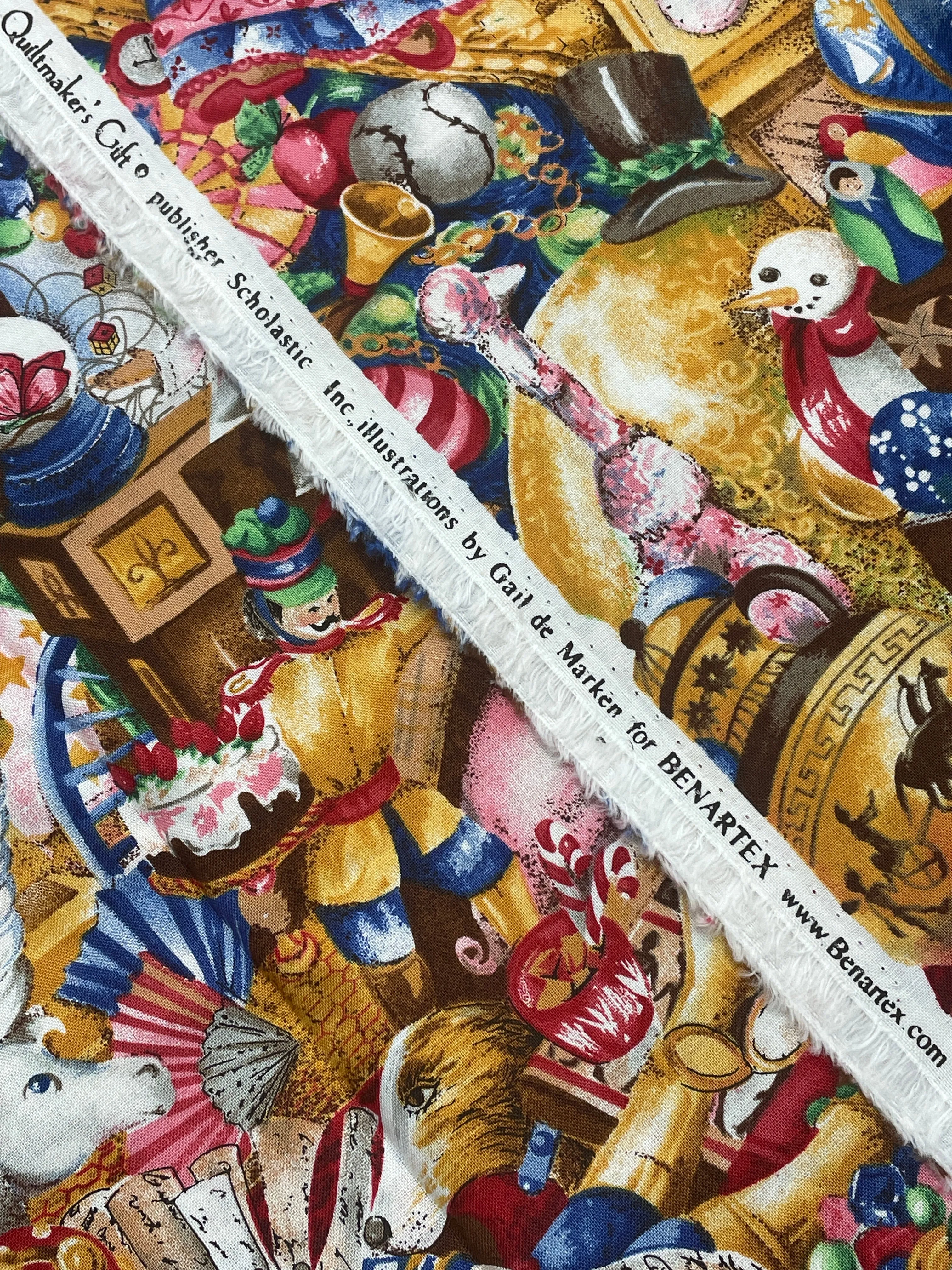 1 YD Quilting Cotton Vintage - Toys