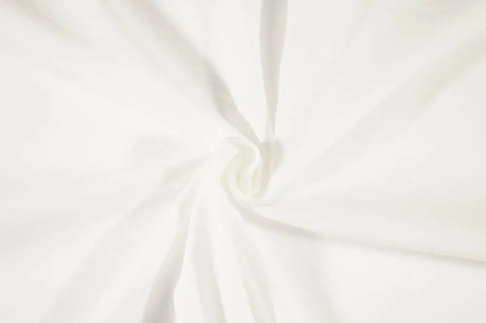 100% Cotton Jersey White T-Shirt Knit Made in the USA Solid 7.5 oz- Sold by the Yard