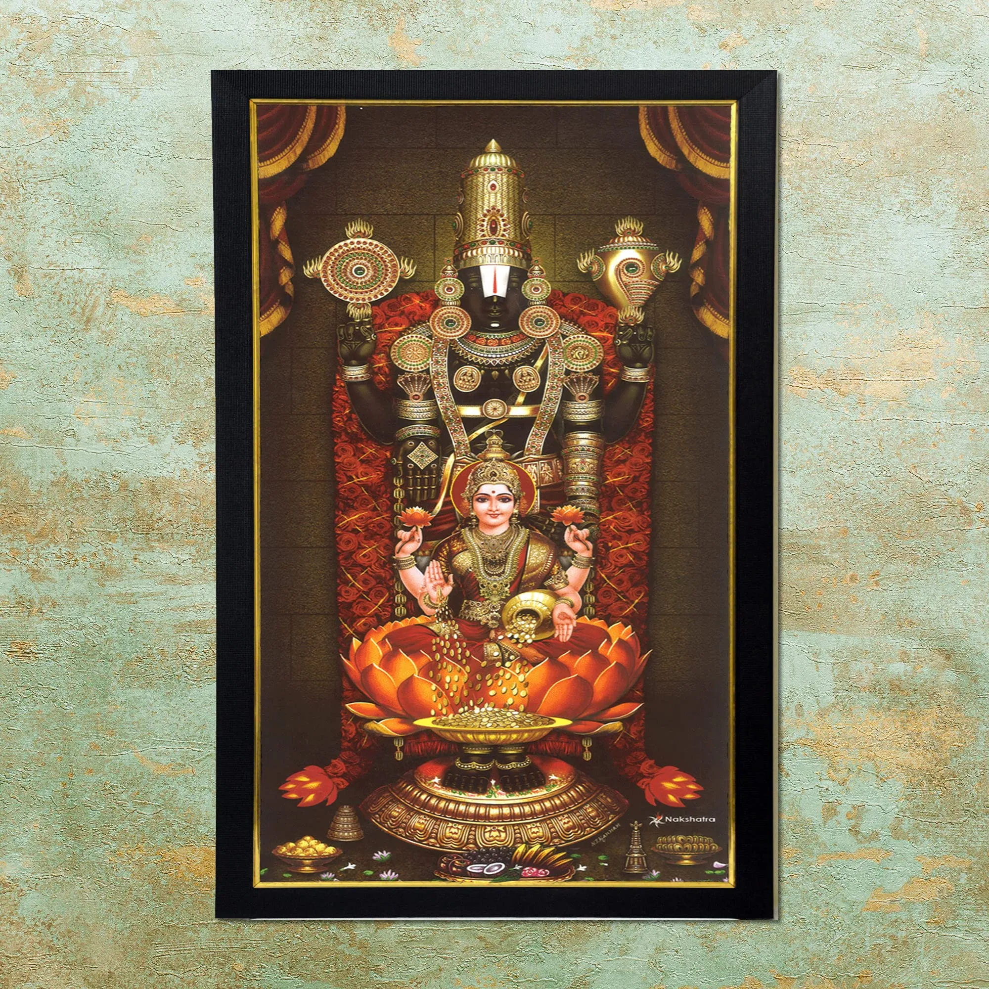 101Temples Lakshmi Hrudhaya Balaji Photo Frame…