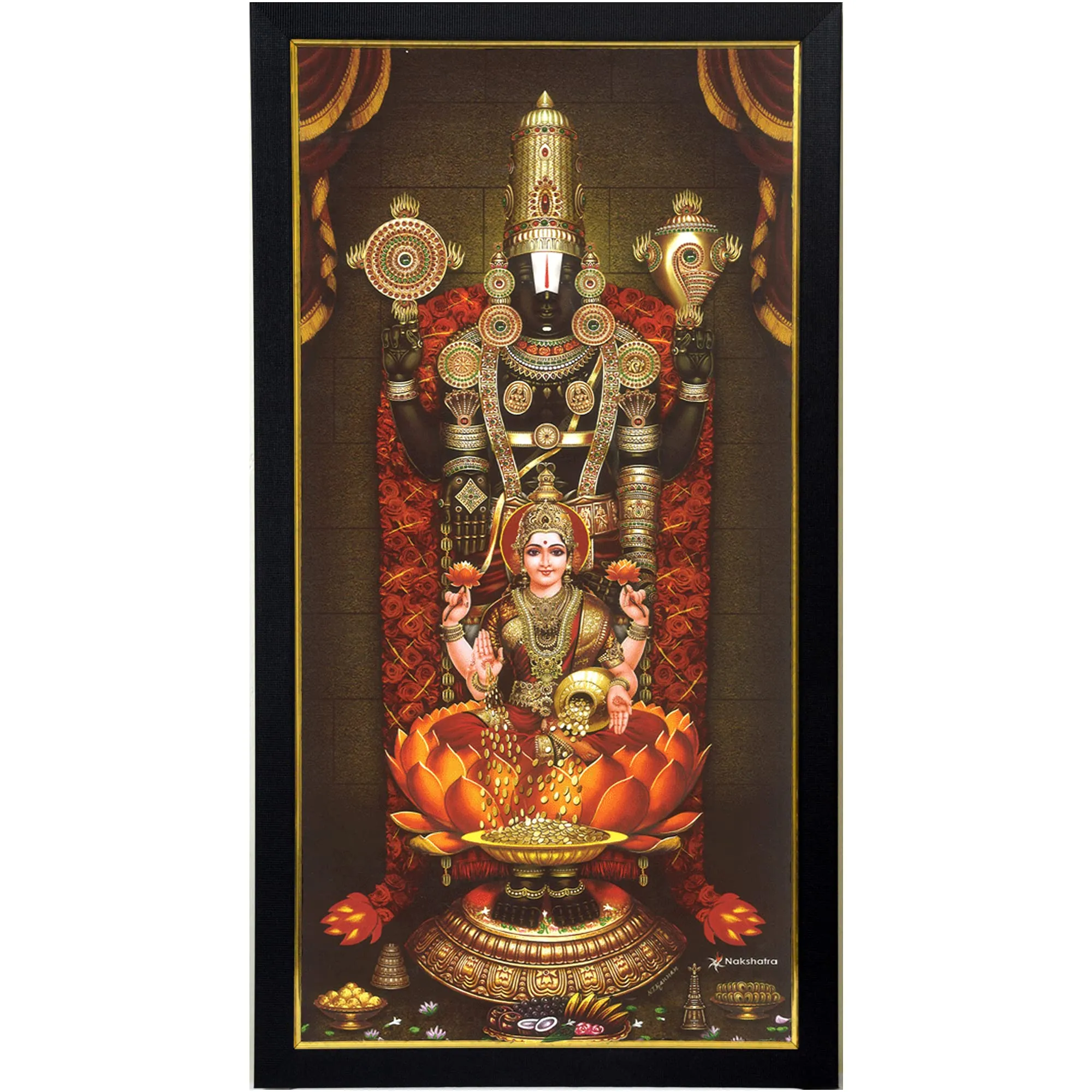 101Temples Lakshmi Hrudhaya Balaji Photo Frame…