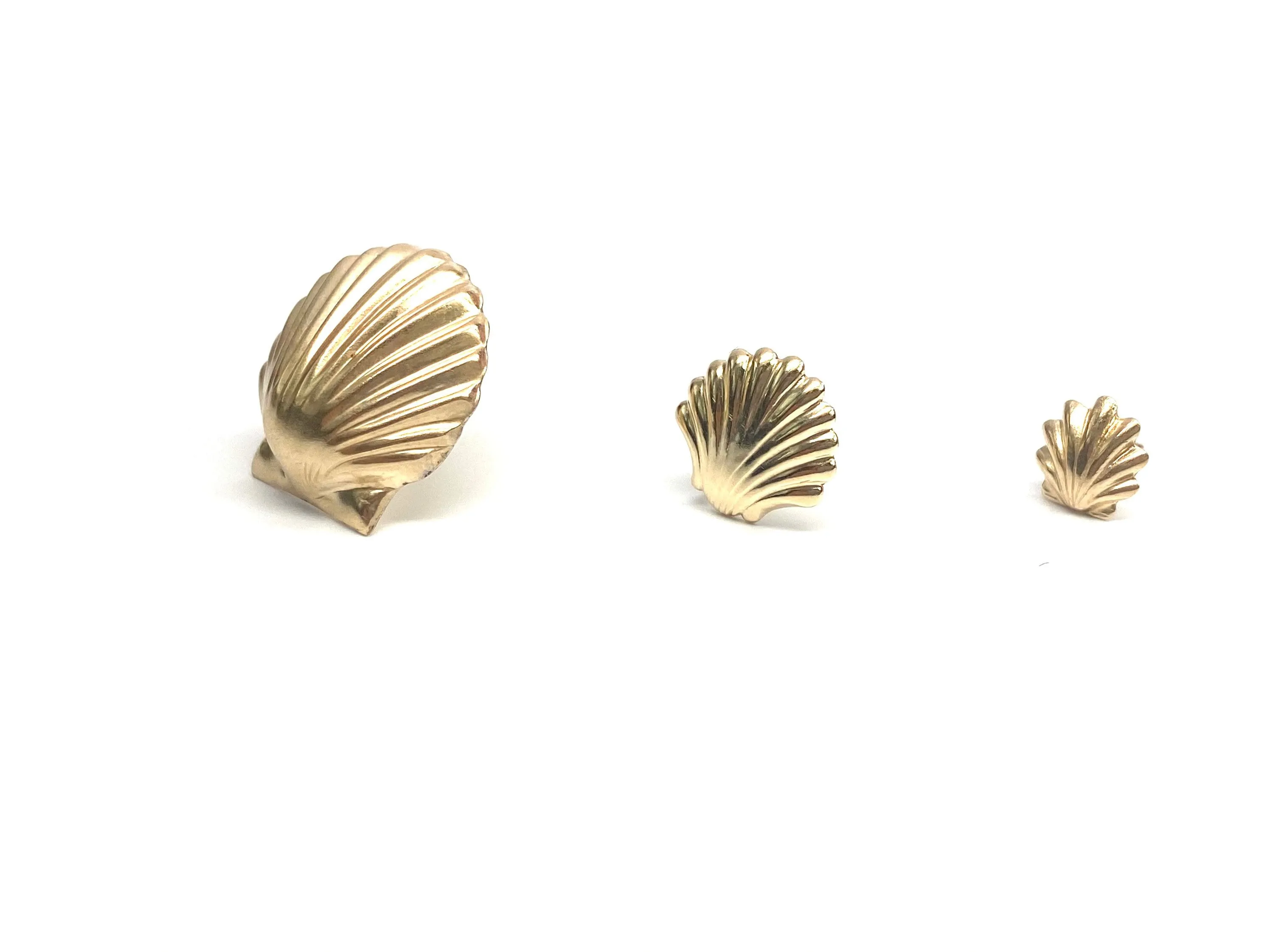 14KGF SeaShells studs, 14K Gold Filled, 14K Gold Fill, 14K Gold