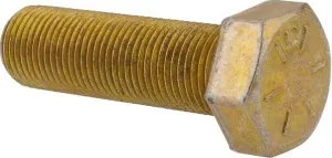 1"-14 x 2" Grade 8 Hex Cap Screw Fine Thread YZ QTY 5 Fully Threaded