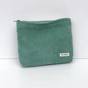 (26x22x5cm) Cosmetic Make Up Bag Necessaire Organizer Bag Riffel Design - Green