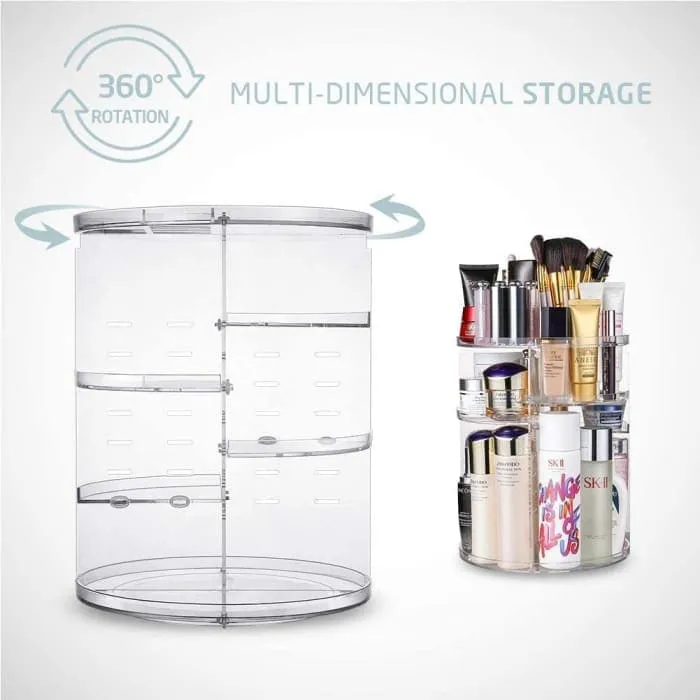 360 Degree Rotation Makeup Organizer/cosmetic Storage Box