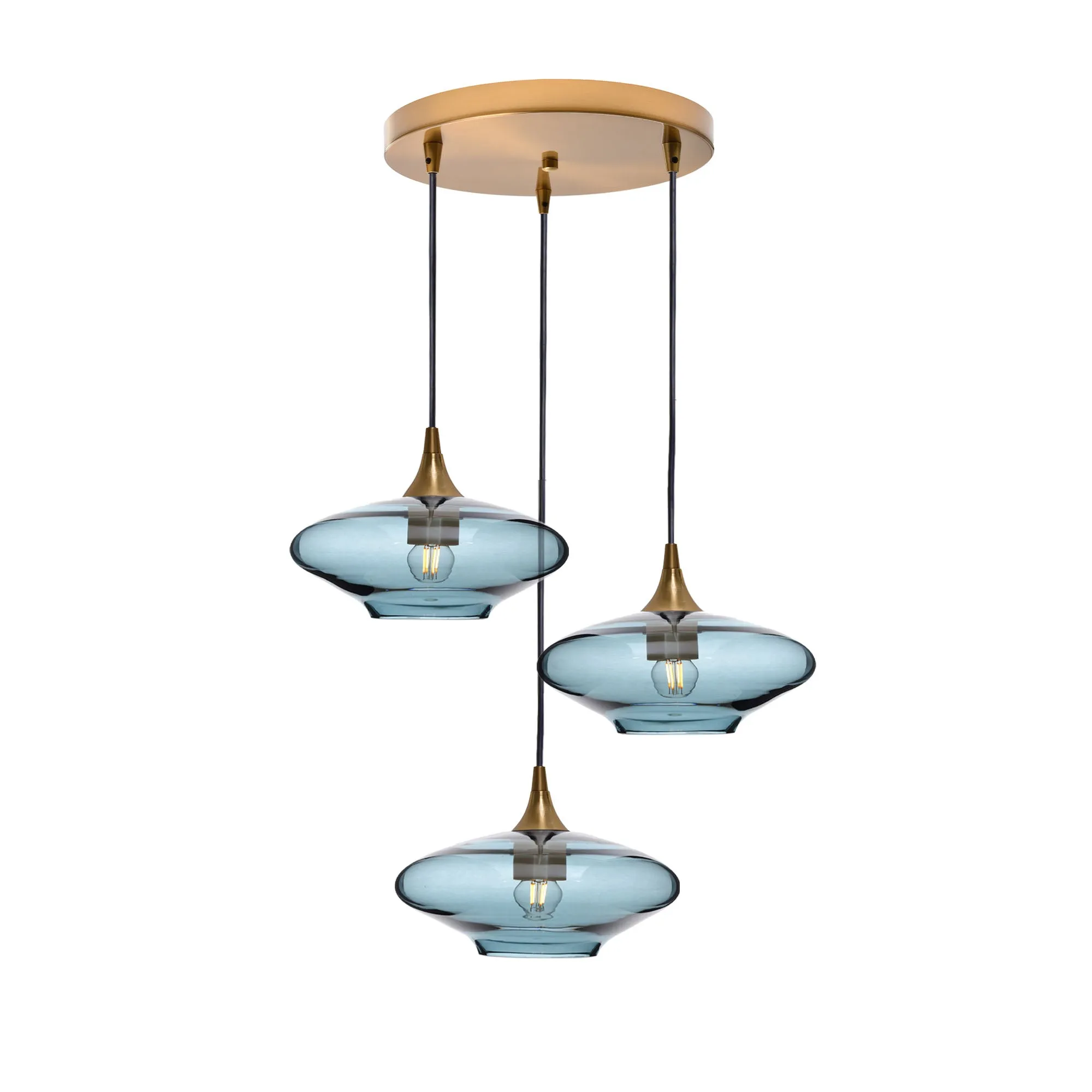 951 Lucent: 3 Pendant Cascade Chandelier