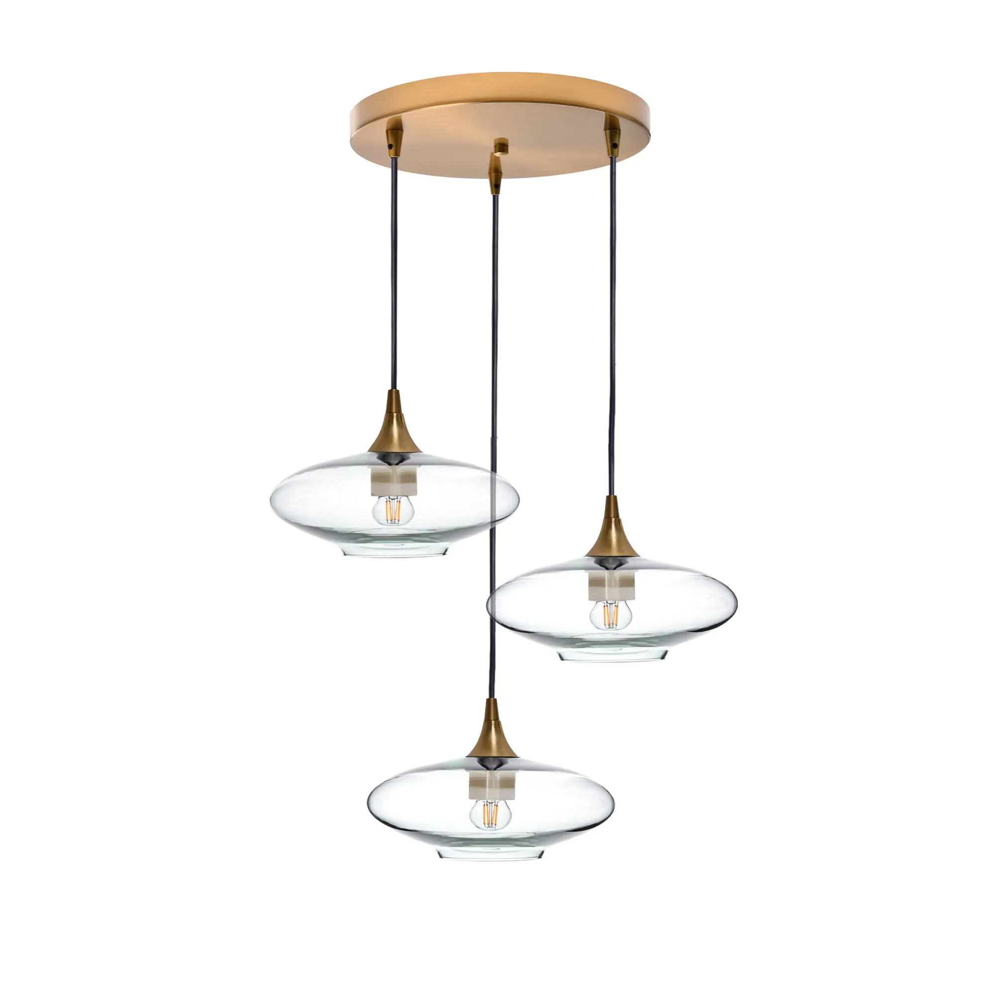 951 Lucent: 3 Pendant Cascade Chandelier