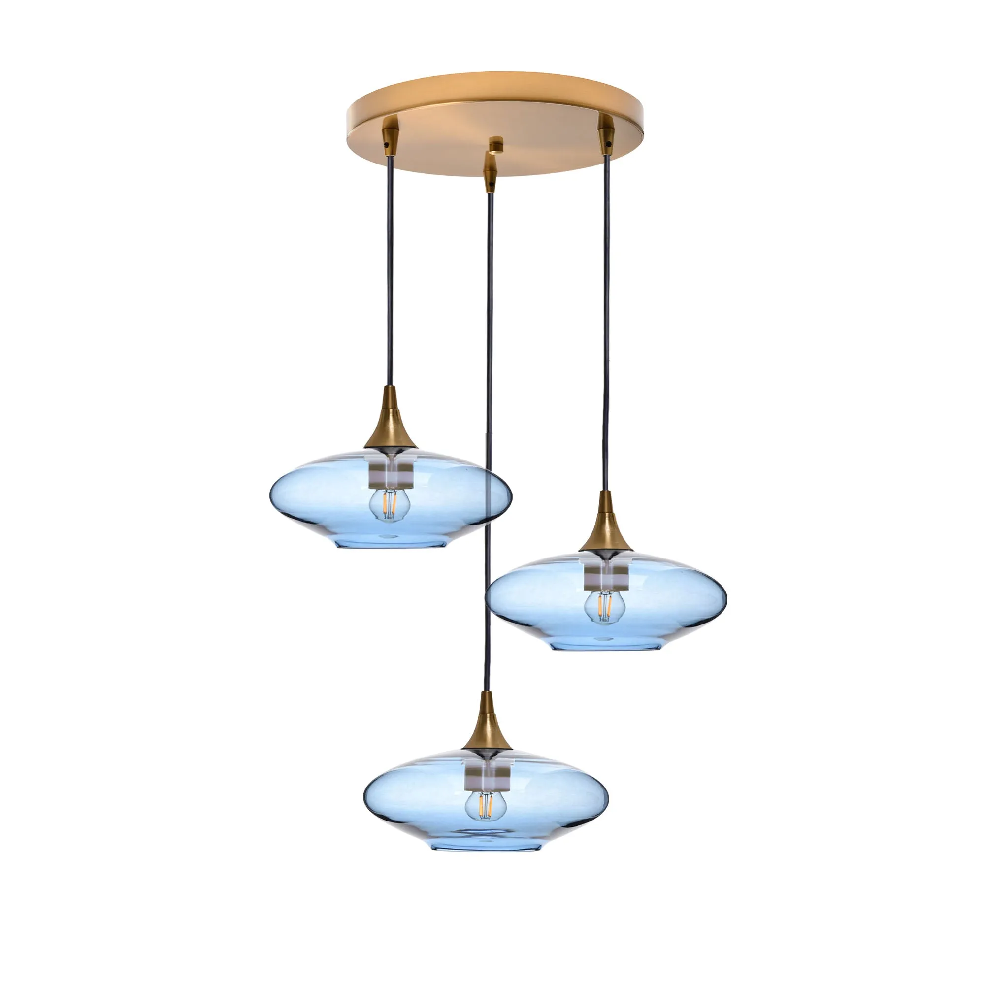 951 Lucent: 3 Pendant Cascade Chandelier