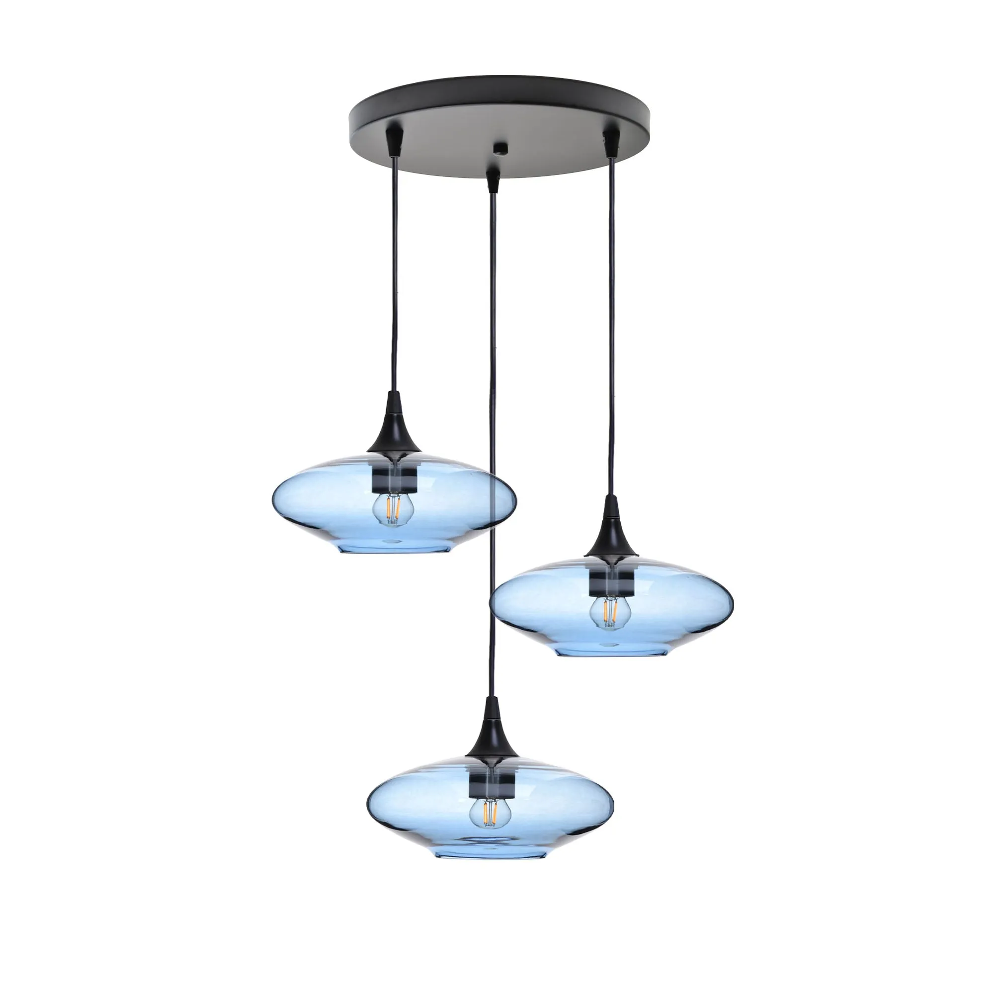 951 Lucent: 3 Pendant Cascade Chandelier