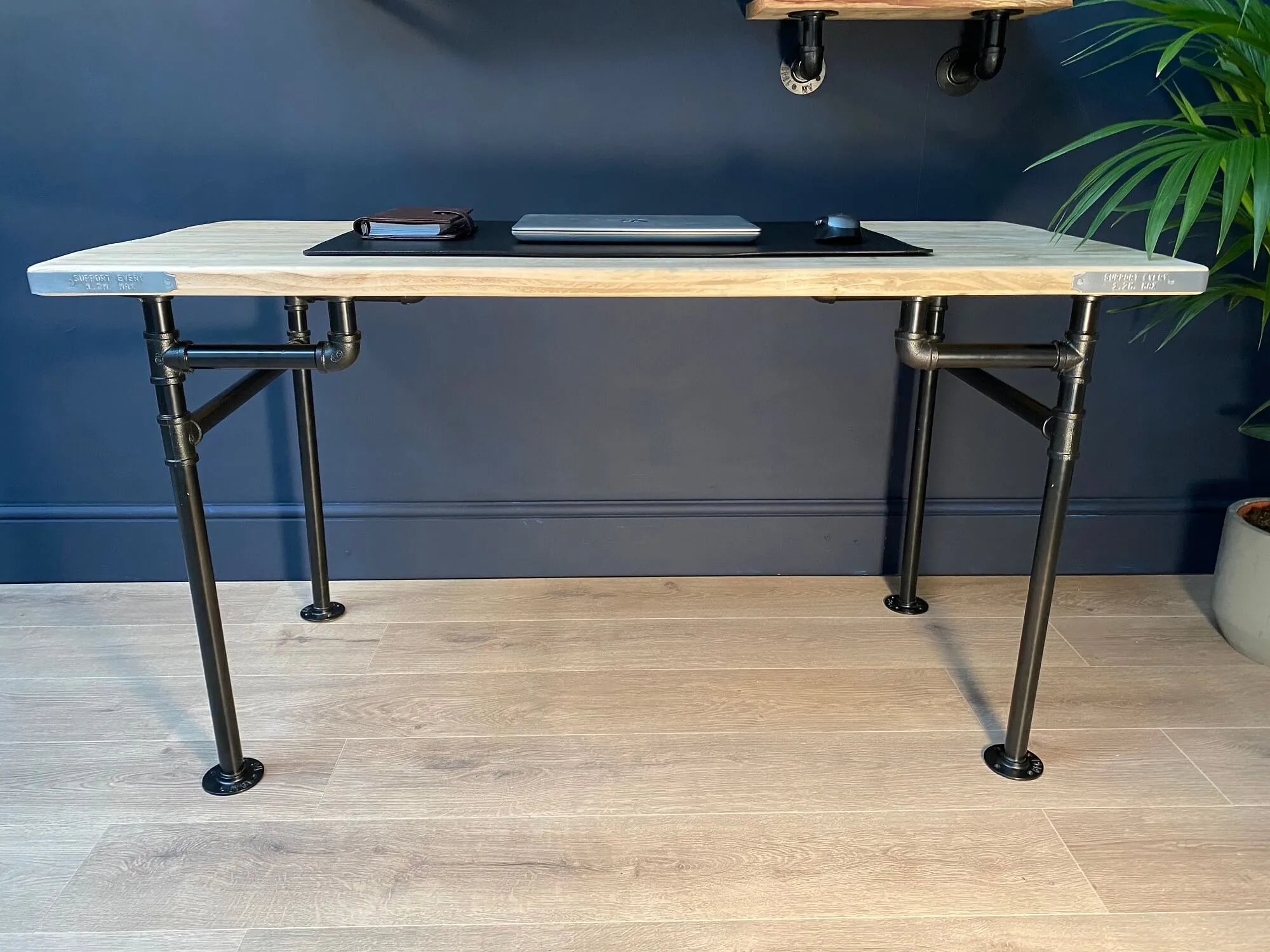 AC-16 Industrial Pipe Office Desk - 66cm Depth