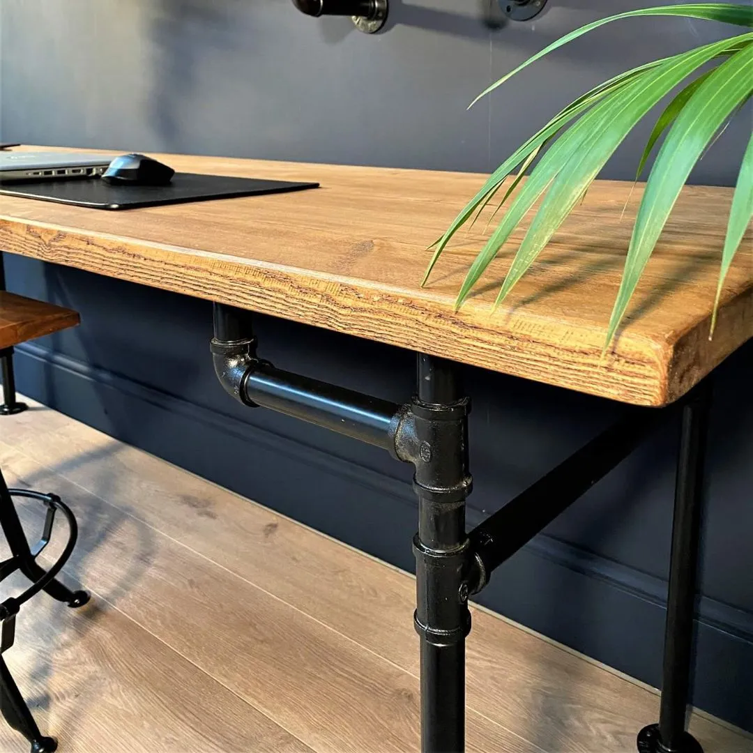 AC-16 Industrial Pipe Office Desk - 66cm Depth