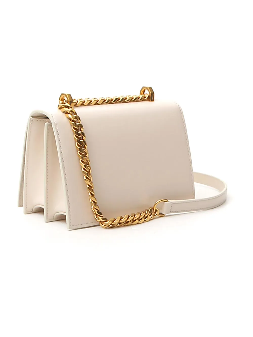 Alexander McQueen Four-Ring Embellished Shoulder Bag