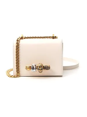 Alexander McQueen Four-Ring Embellished Shoulder Bag