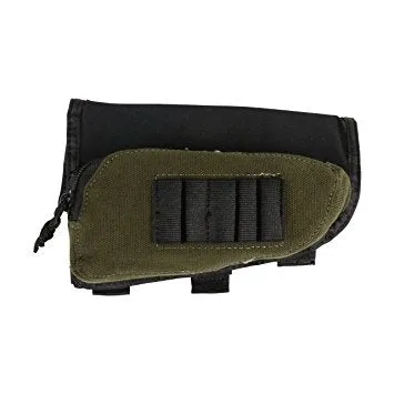 Allen Butt Stock Rifle Shell Holder Velcro With Zip Pocket