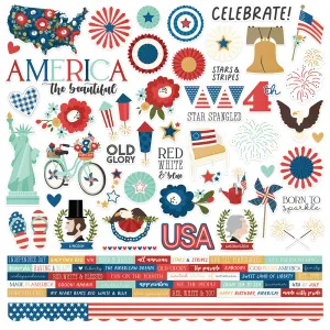 America the Beautiful - Cardstock Sticker