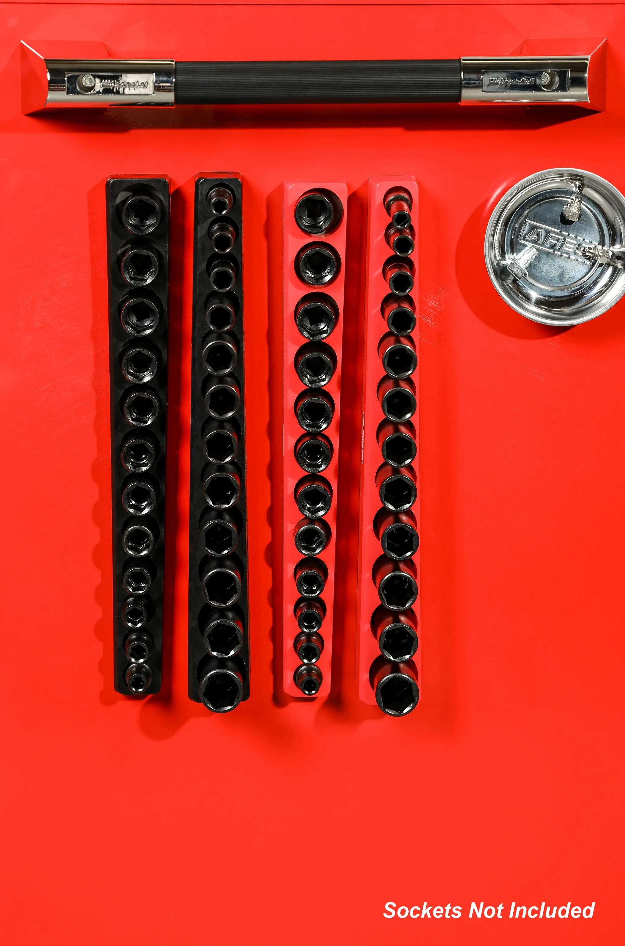 ARES 71238 - 12-Piece 3/8-Inch Metric Shallow Magnetic Socket Holder