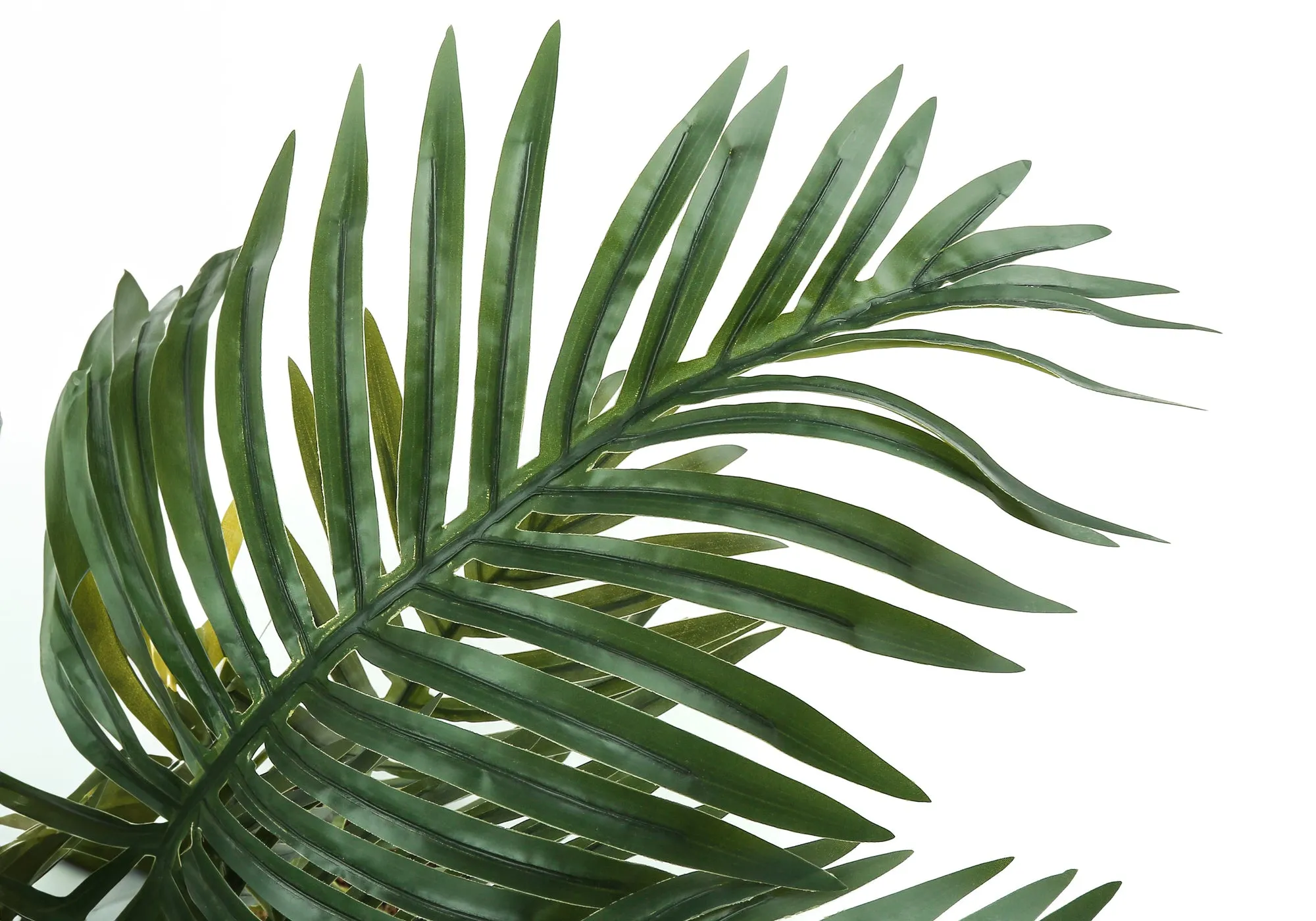 Artificial Plant, 34" Tall, Palm Tree, Indoor, Faux, Fake, Floor, Greenery, Potted, Real Touch, Decorative, Green Leaves, Black Pot