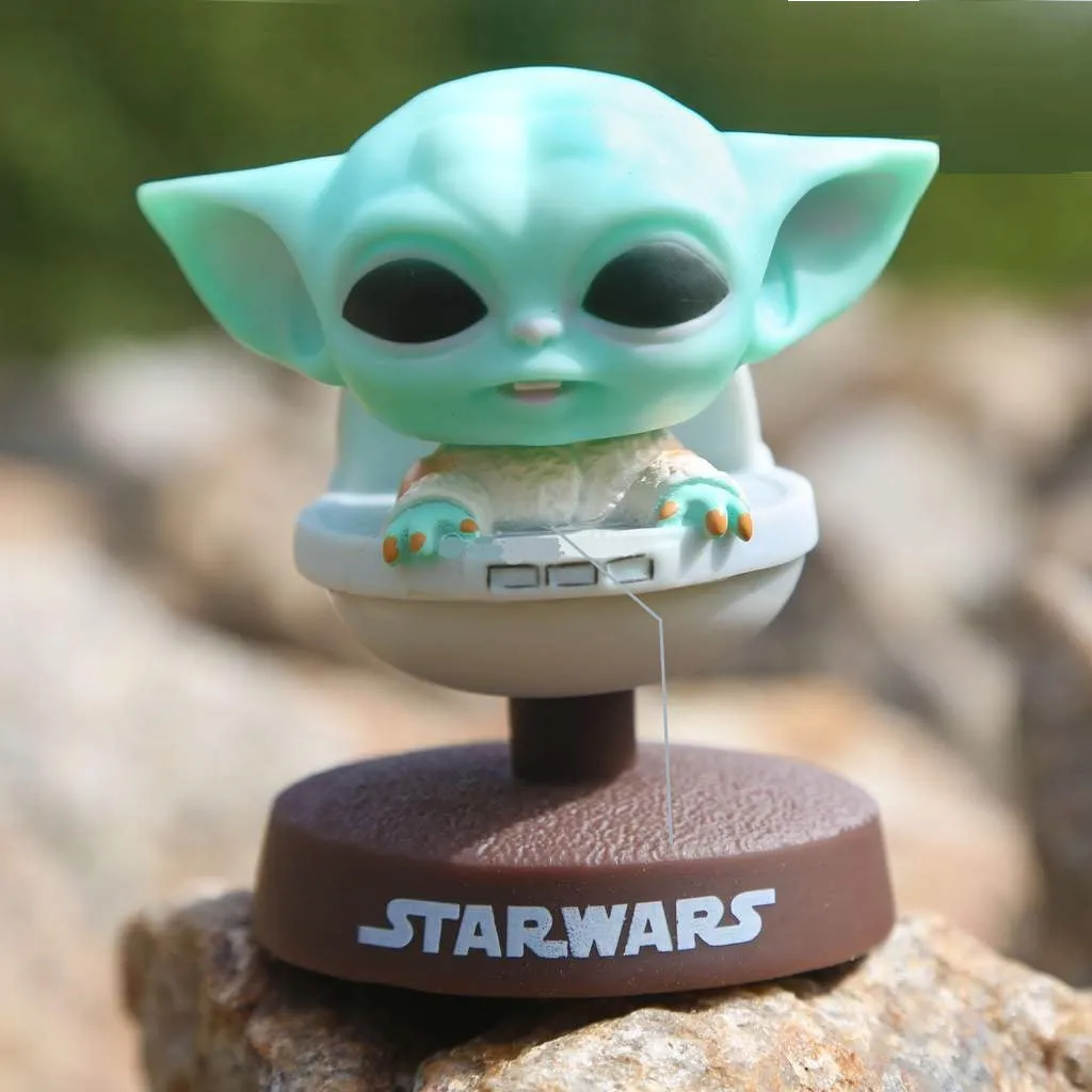 Baby Yoda Star Wars Mandalorian Model 2 Bobblehead Car Dashboard |10 CM |