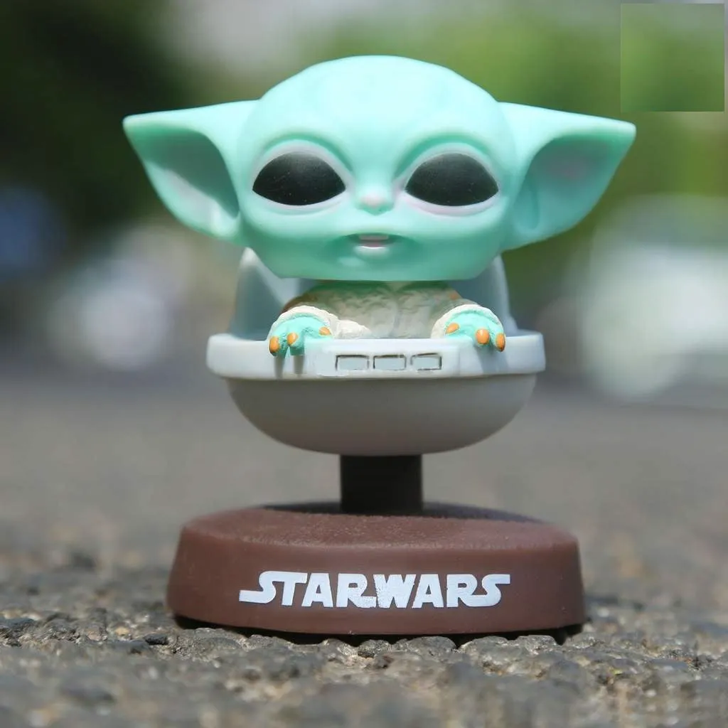 Baby Yoda Star Wars Mandalorian Model 2 Bobblehead Car Dashboard |10 CM |