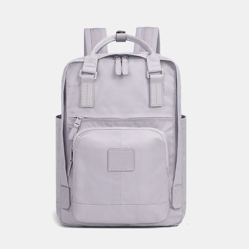 Backpack For Teenage Students Simple Lightweight Multi Pockets Computer Daypack