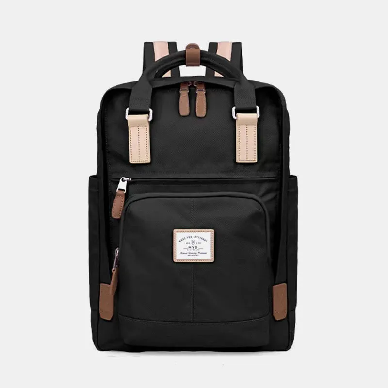 Backpack For Teenage Students Simple Lightweight Multi Pockets Computer Daypack