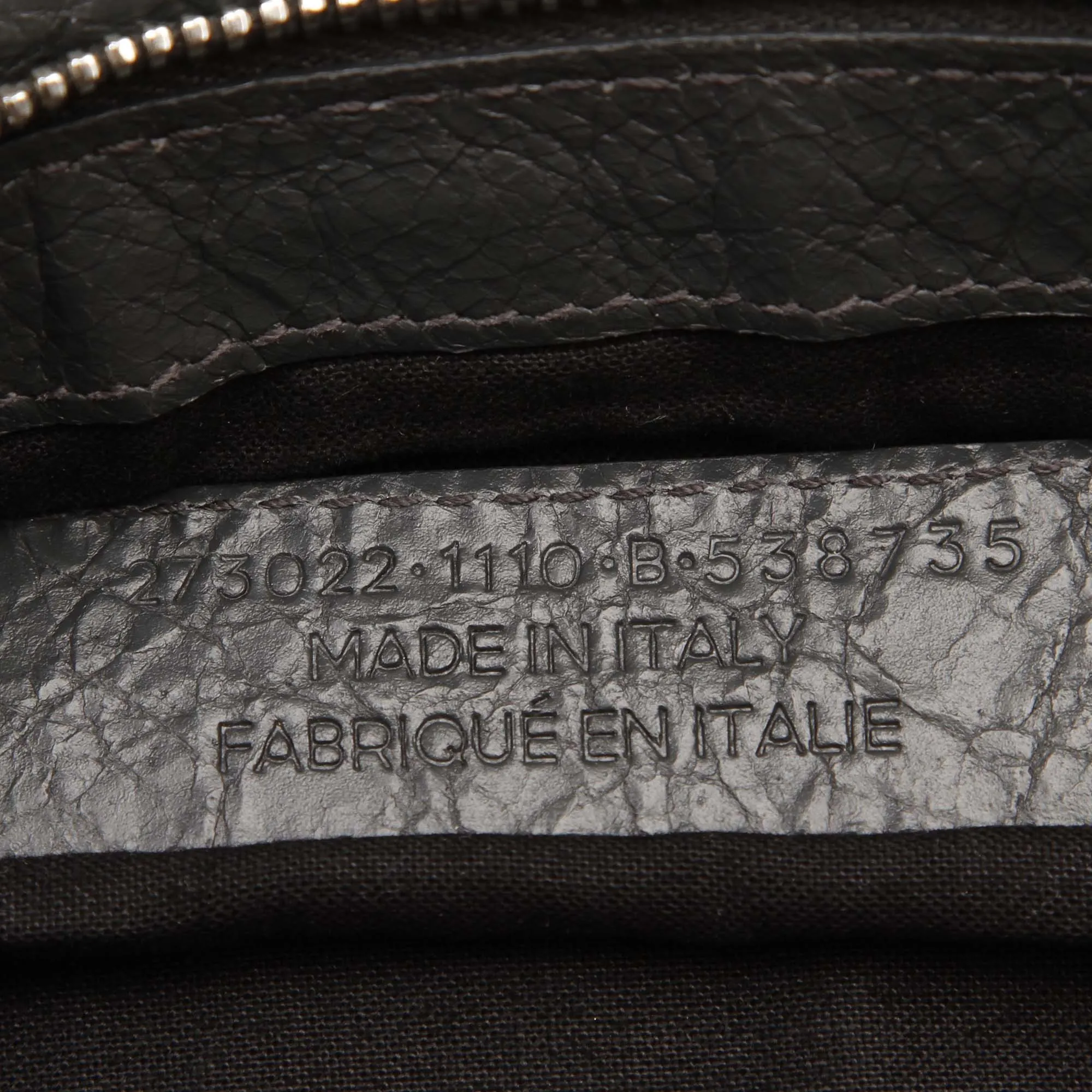 Balenciaga Grey Clip Moto Medium Agneau Clutch Bag