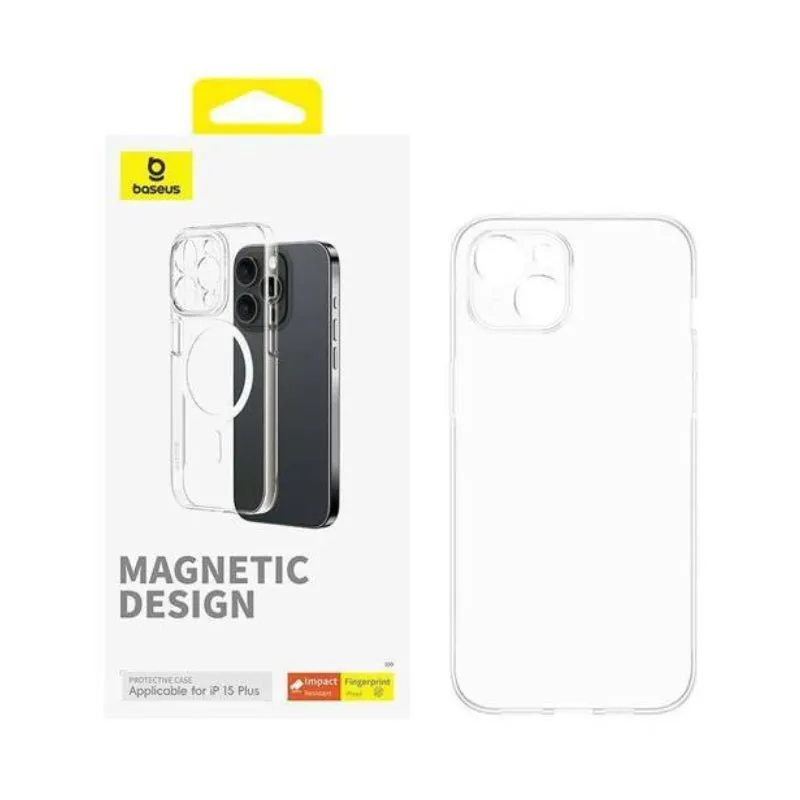 Baseus Lucent Series Magnetic Case - Apple iPhone 15 Plus / Clear