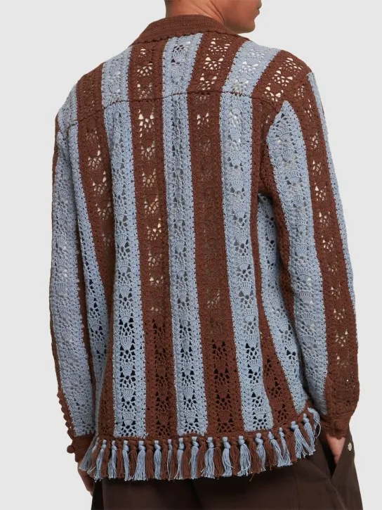 Baziszt   Crocheted cotton overshirt 