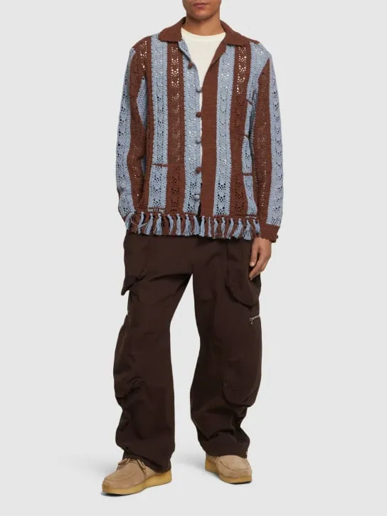 Baziszt   Crocheted cotton overshirt 