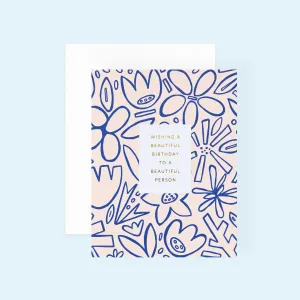 Beautiful Birthday Garden Greeting Card