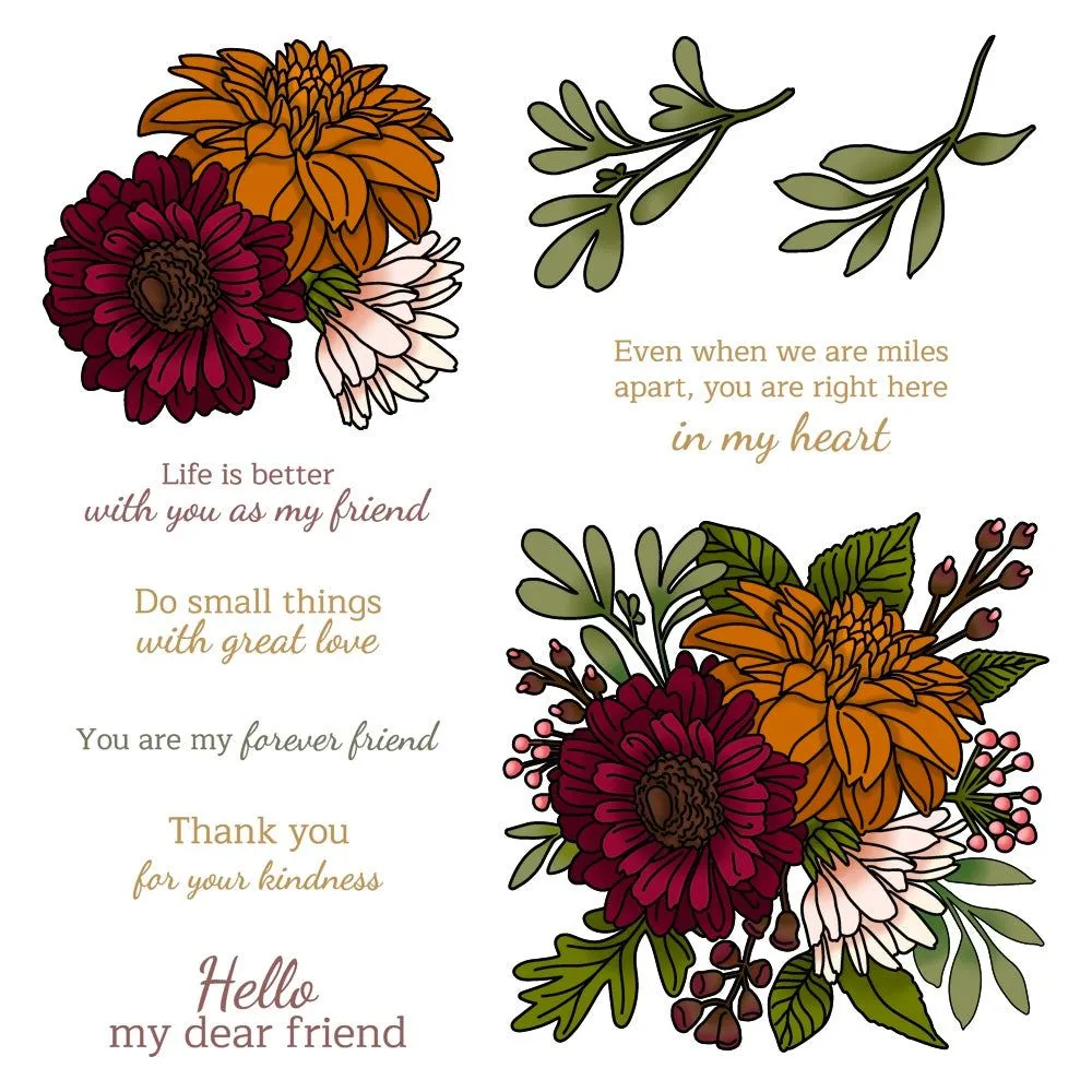 Beautiful Blooms - 6x8 Stamp Set