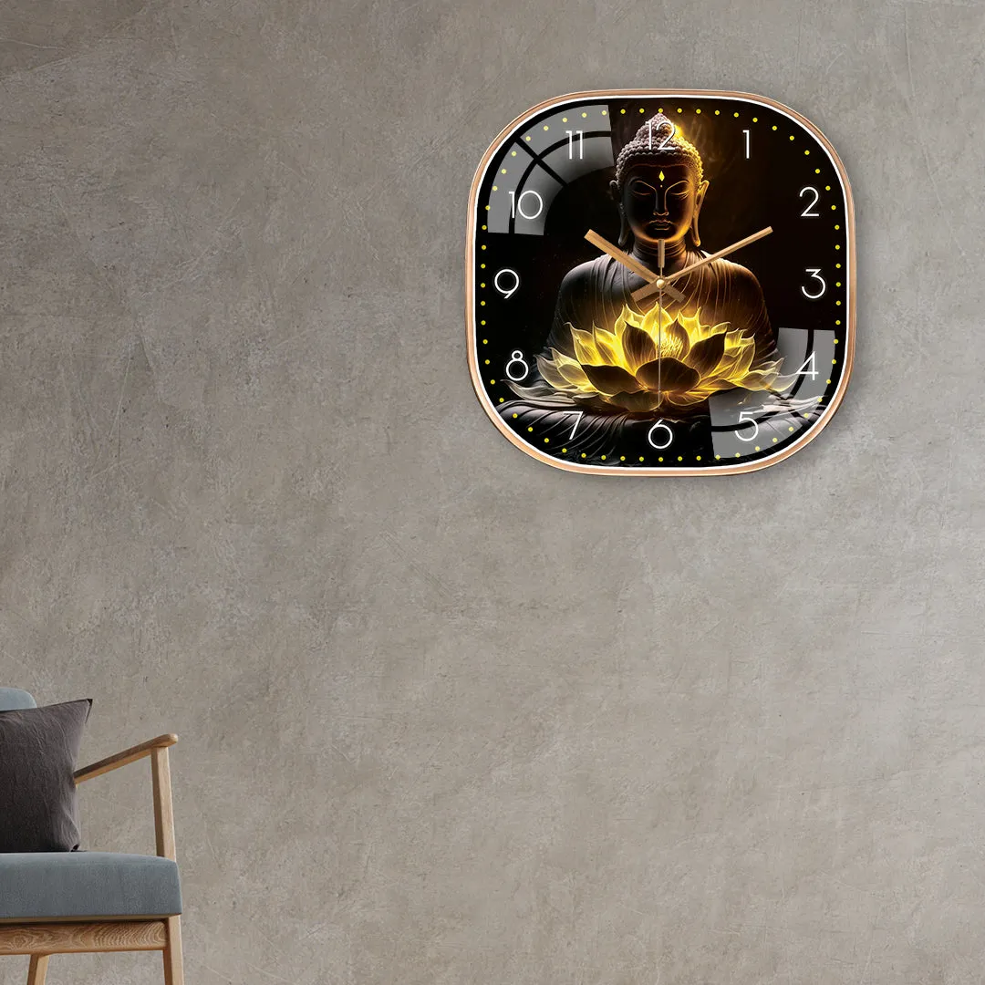 Beautiful buddha wall clock