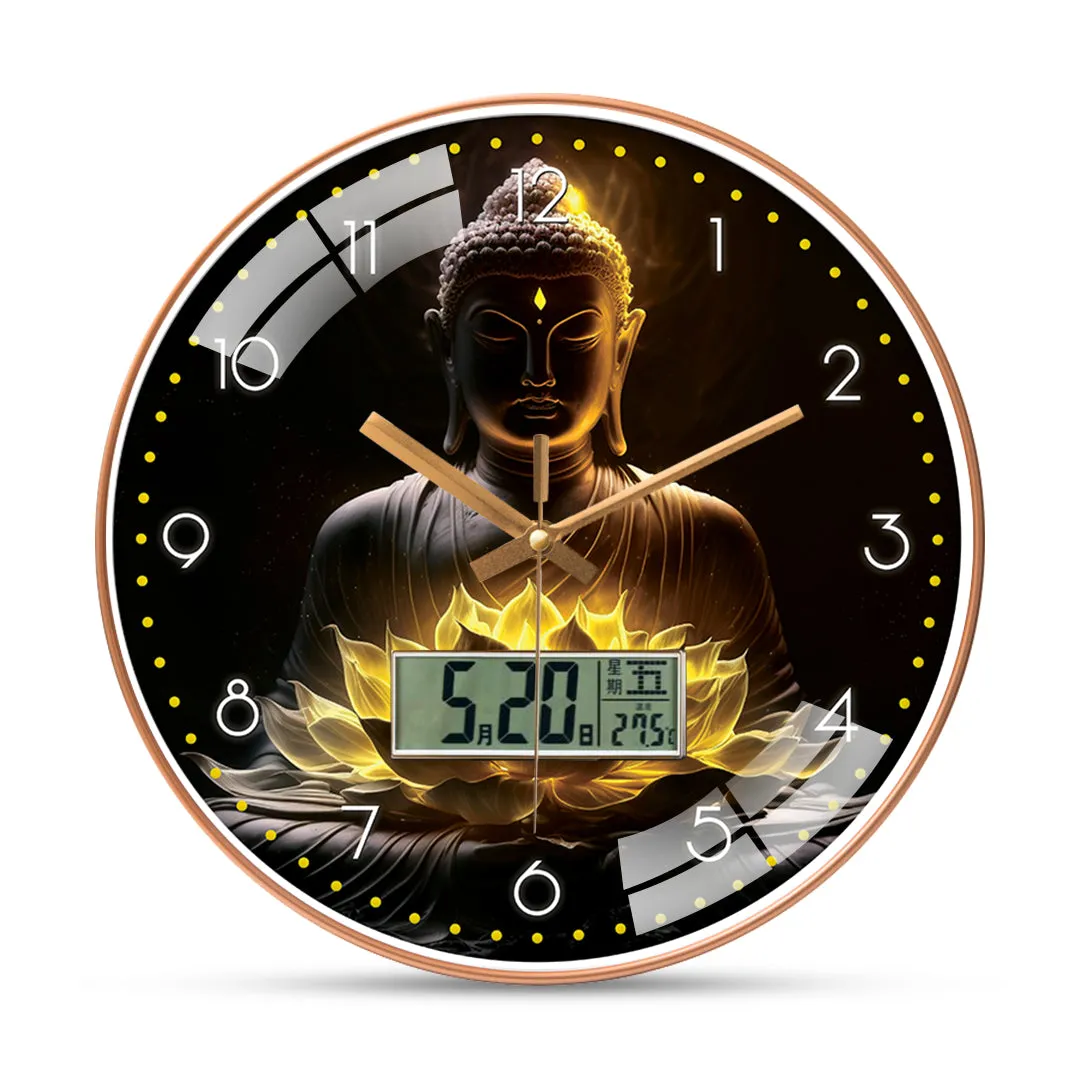 Beautiful buddha wall clock