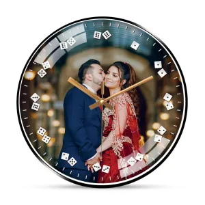 Beautiful Couple Photo Wall Clock