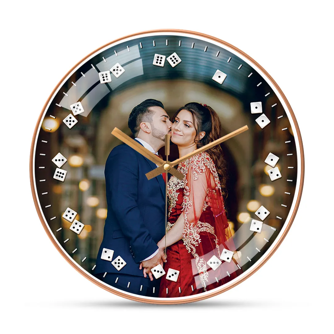 Beautiful Couple Photo Wall Clock