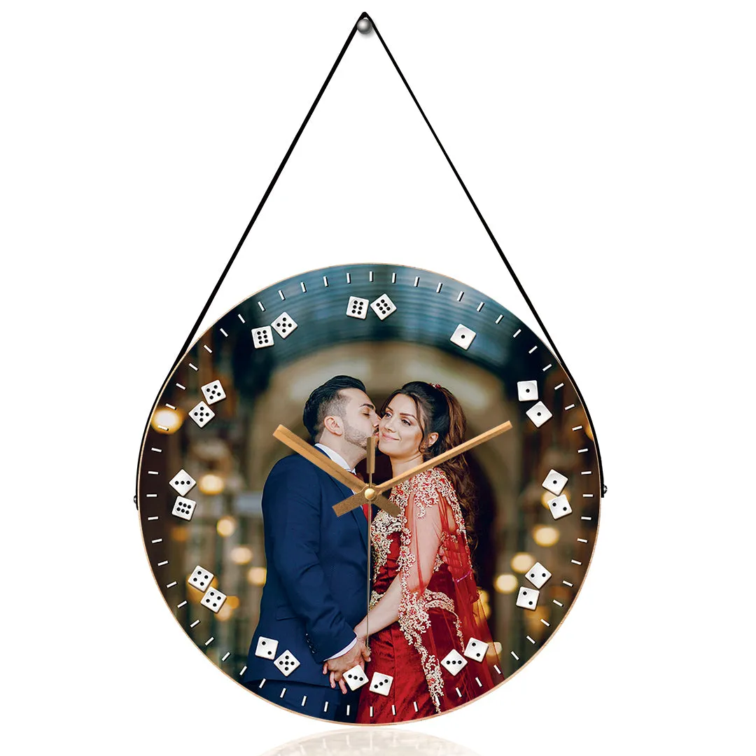 Beautiful Couple Photo Wall Clock