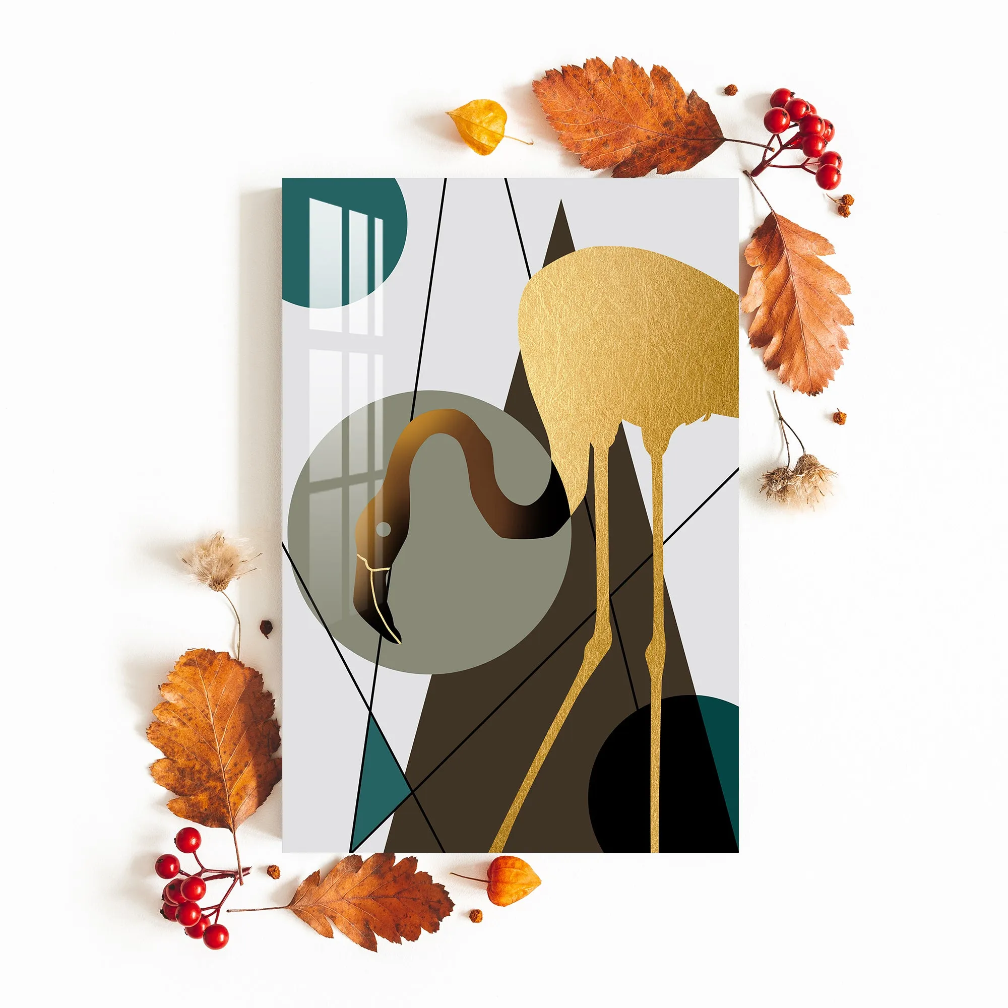 Beautiful Crane Acrylic Wall Art