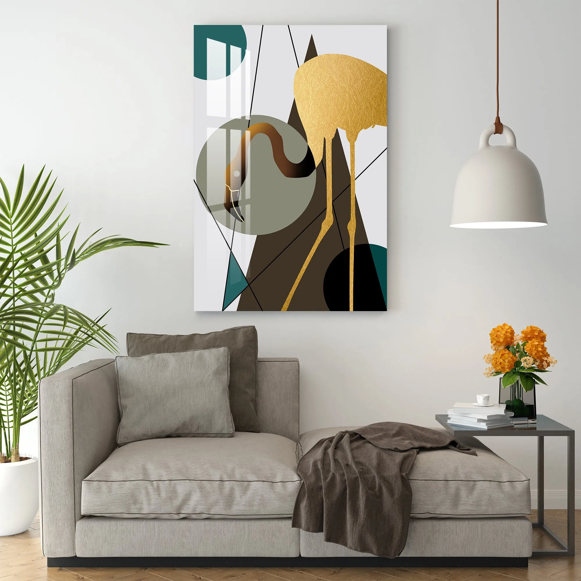 Beautiful Crane Acrylic Wall Art
