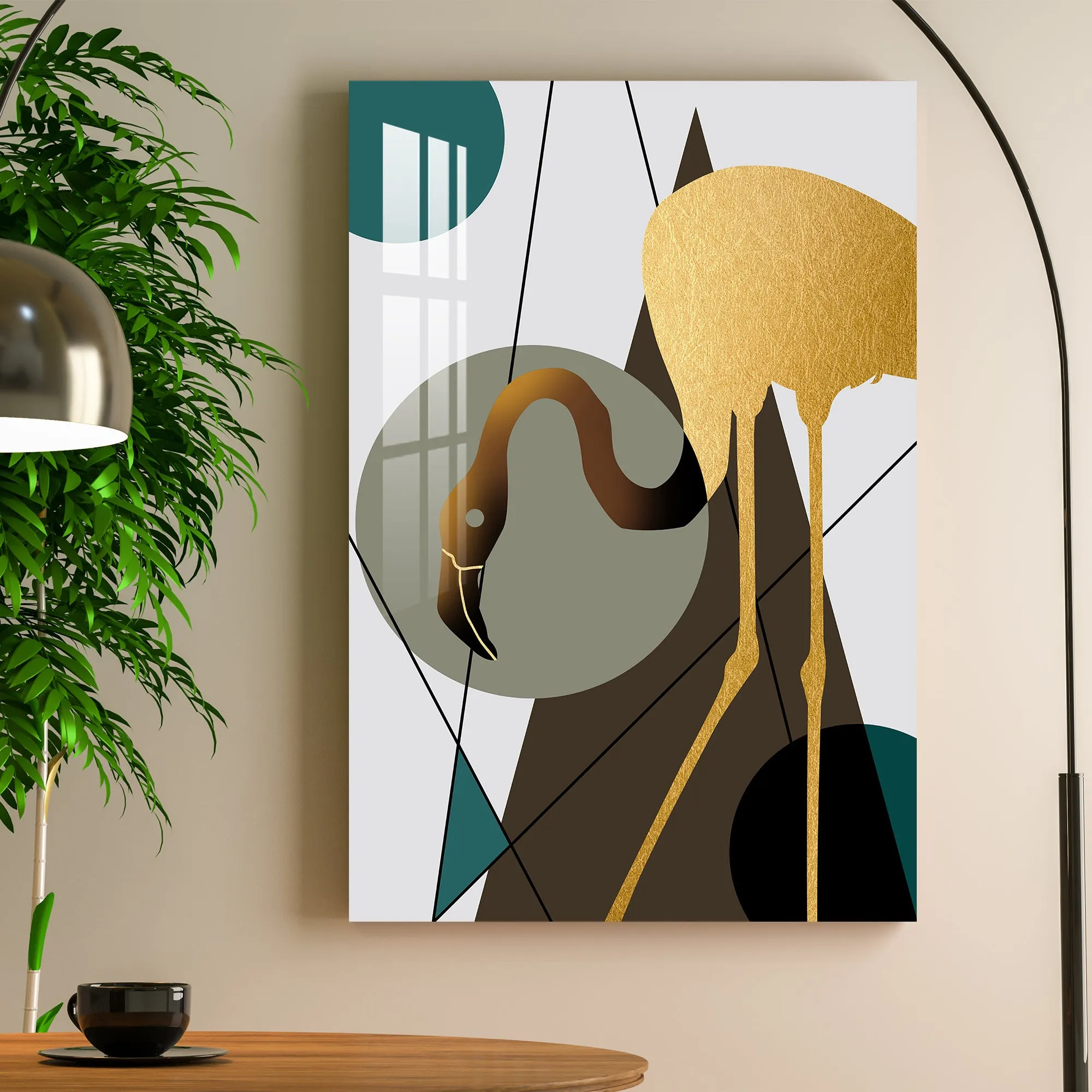 Beautiful Crane Acrylic Wall Art