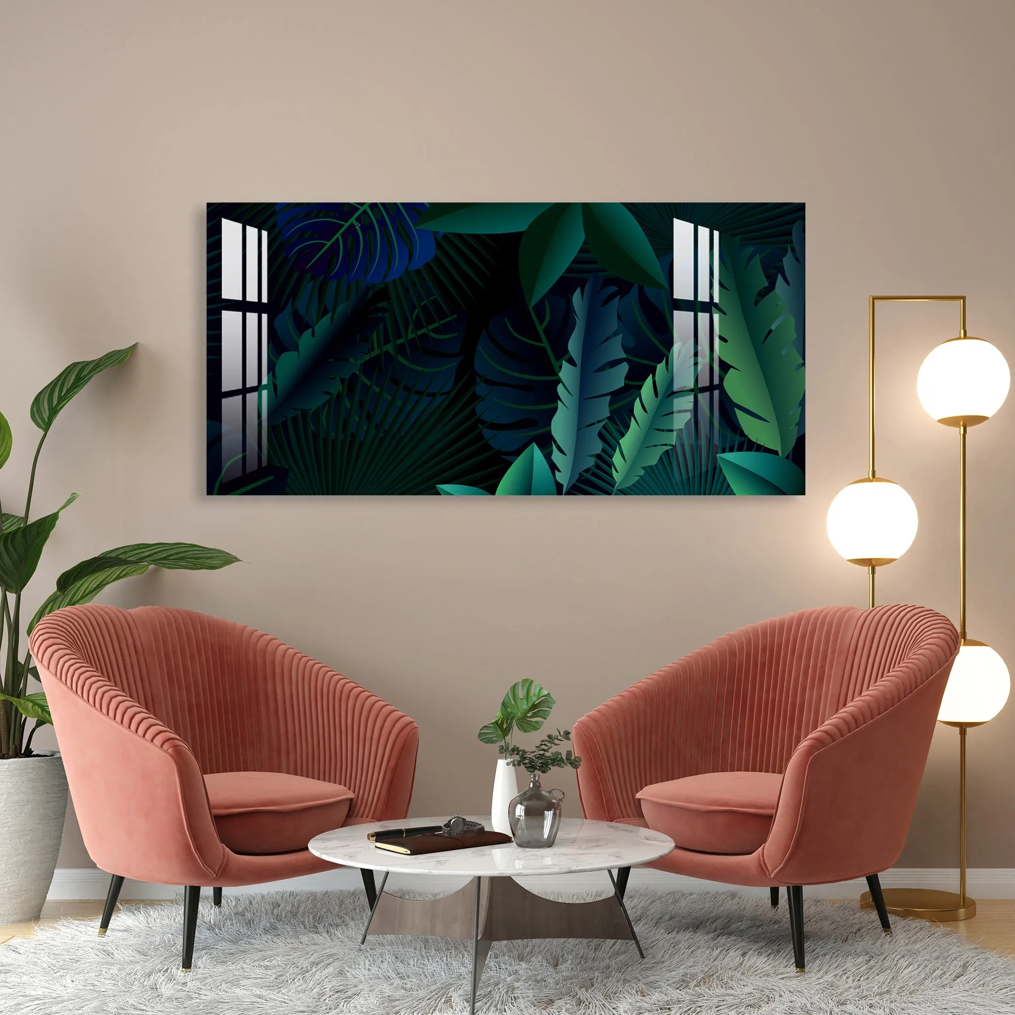 Beautiful Leaves Acrylic Wall Art