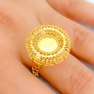Beautiful Mesh 21k Gold Ring