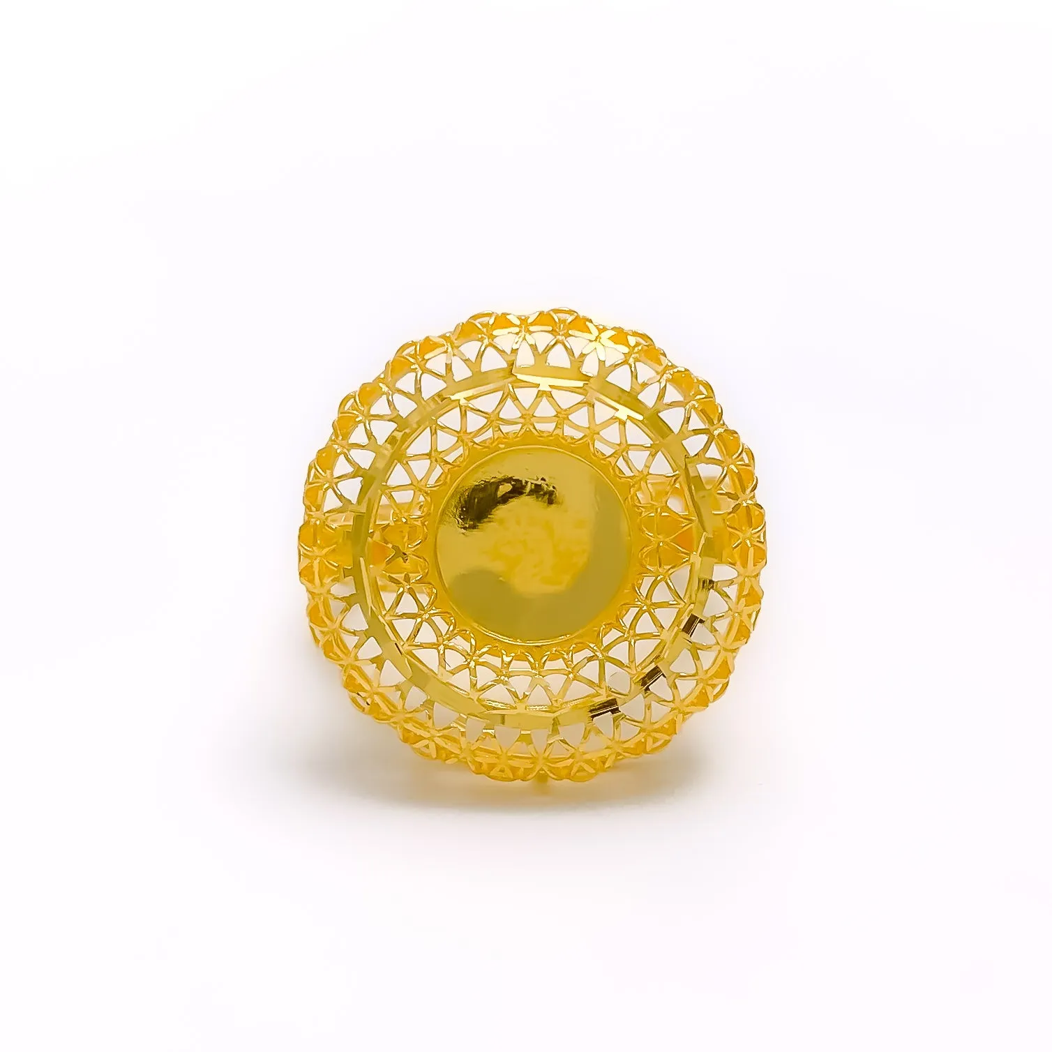 Beautiful Mesh 21k Gold Ring