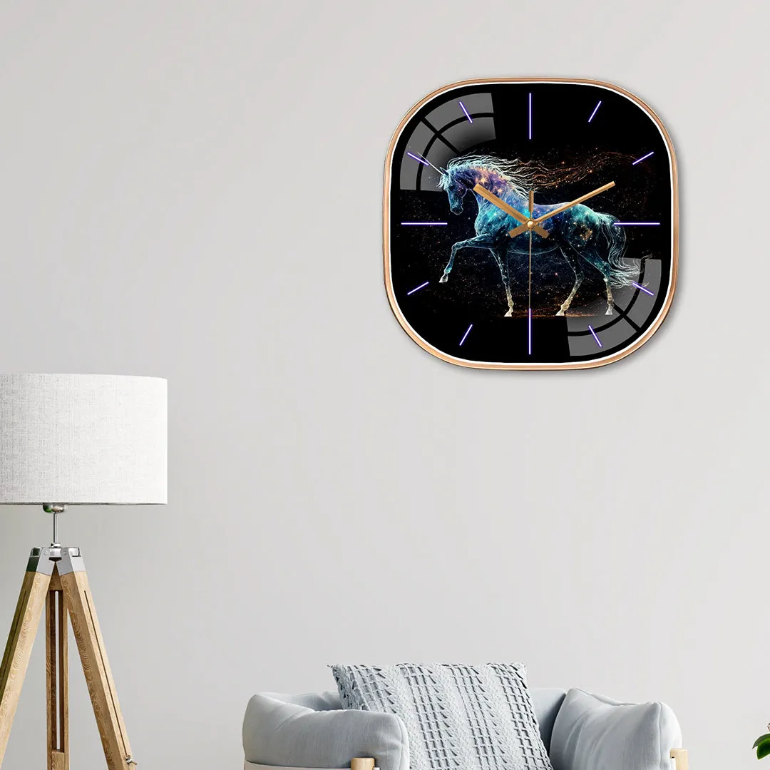 Beautiful unicorn wall clock