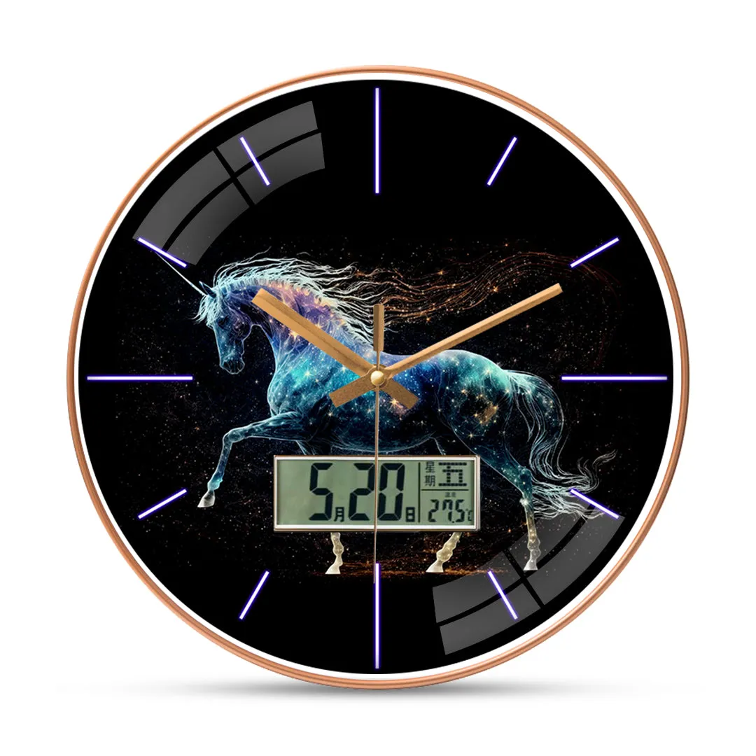 Beautiful unicorn wall clock