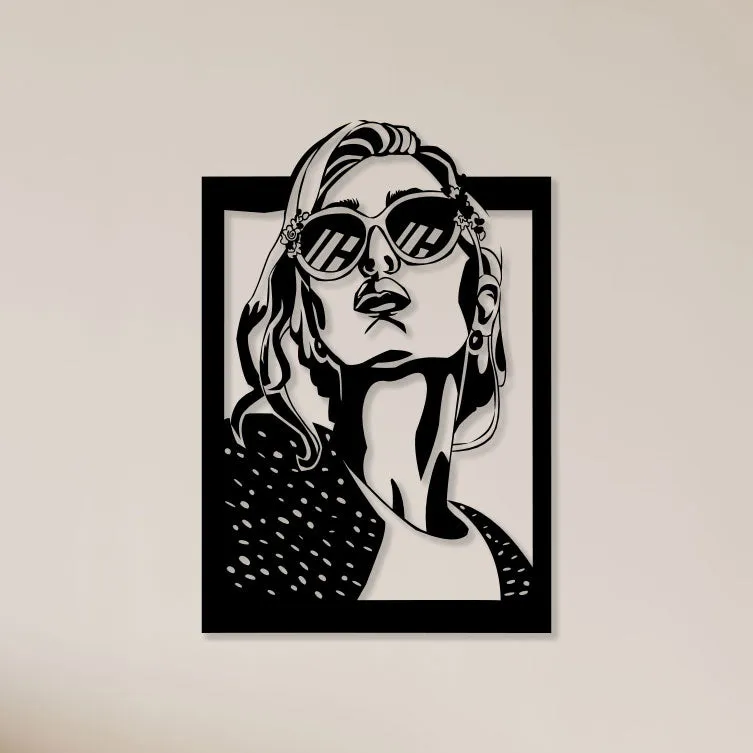 Beautiful Women Metal Wall Art