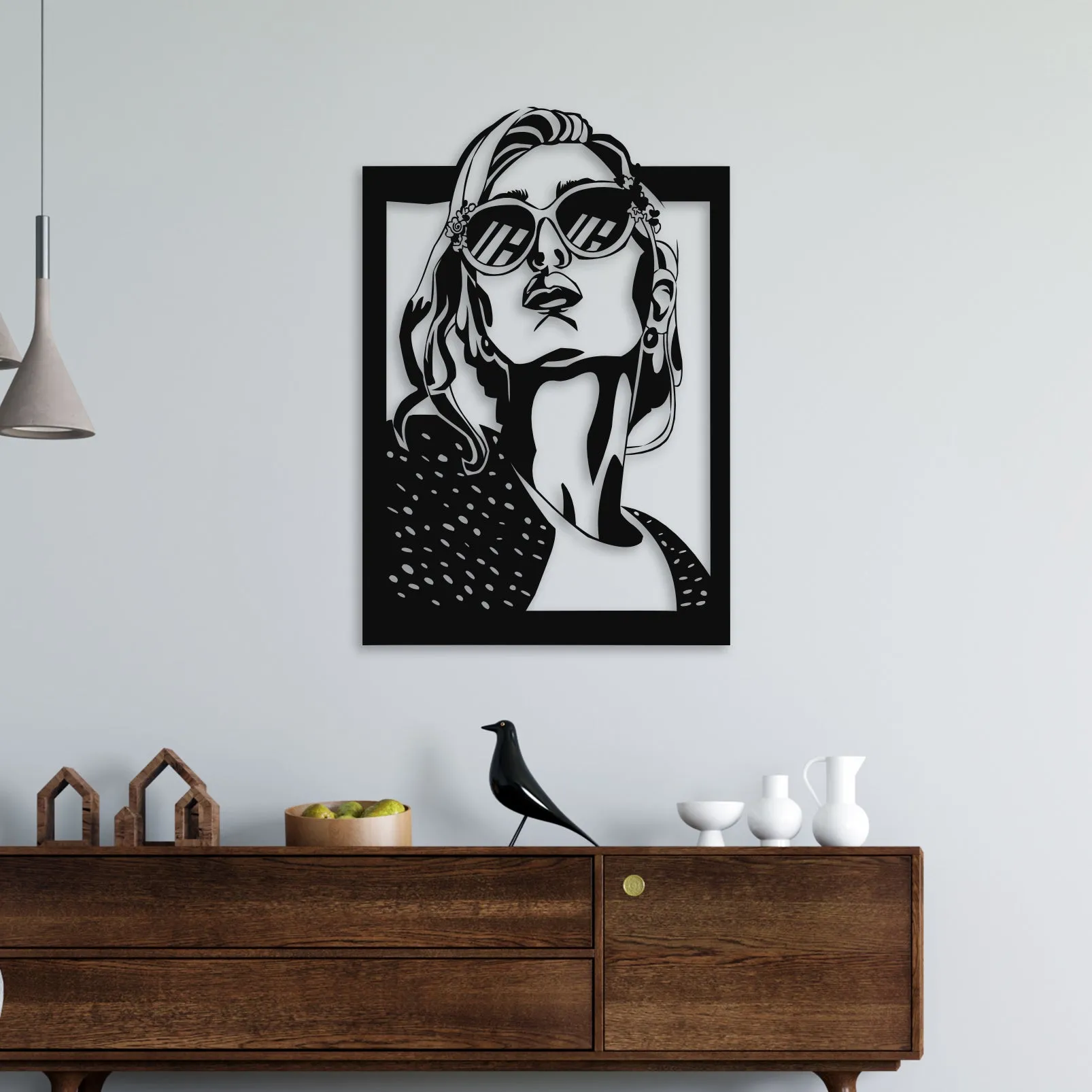 Beautiful Women Metal Wall Art