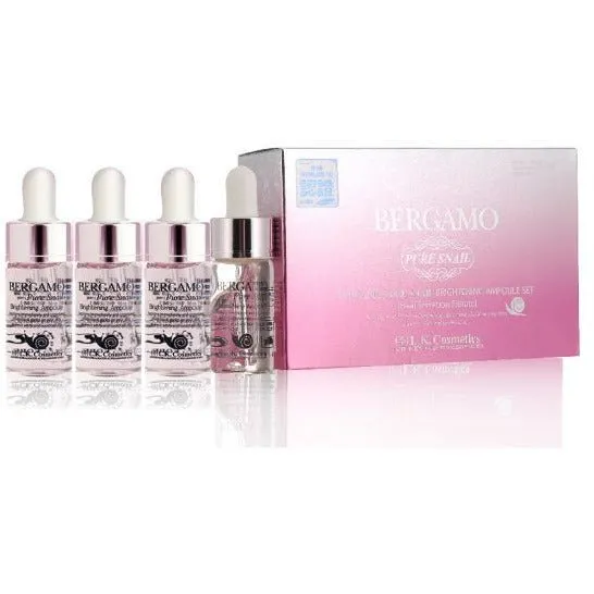 BERGAMO Pure Snail Brightning Ampoule Set 13ml * 4ea