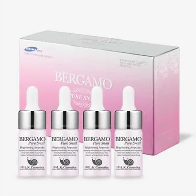 BERGAMO Pure Snail Brightning Ampoule Set 13ml * 4ea