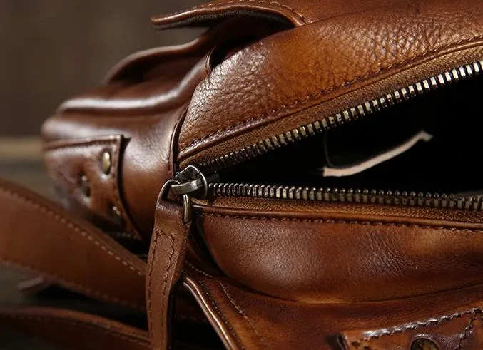 Best Sling Bag for Men Leather Chest Bag for Men Cool Sling Bag Small Sling Bag