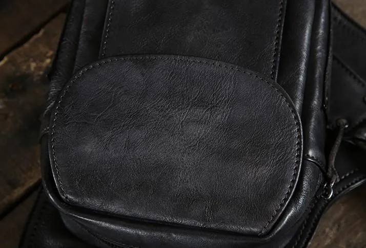 Best Sling Bag for Men Leather Chest Bag for Men Cool Sling Bag Small Sling Bag