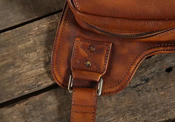 Best Sling Bag for Men Leather Chest Bag for Men Cool Sling Bag Small Sling Bag
